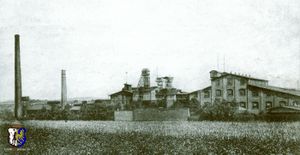Zabudowania kopalni "Nowy Dwór" pomiędzy rokiem 1910 a 1920